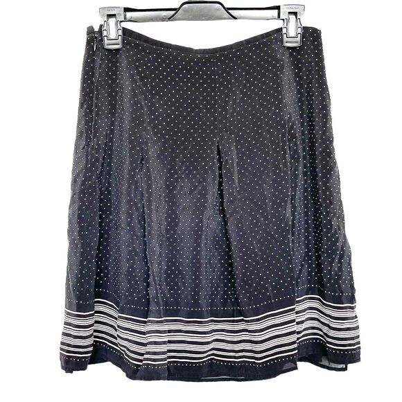 LOFT Dresses & Skirts - Loft Womens Skirt Size 8 Silk Pleated Business Wear Corporate Corpcore Office